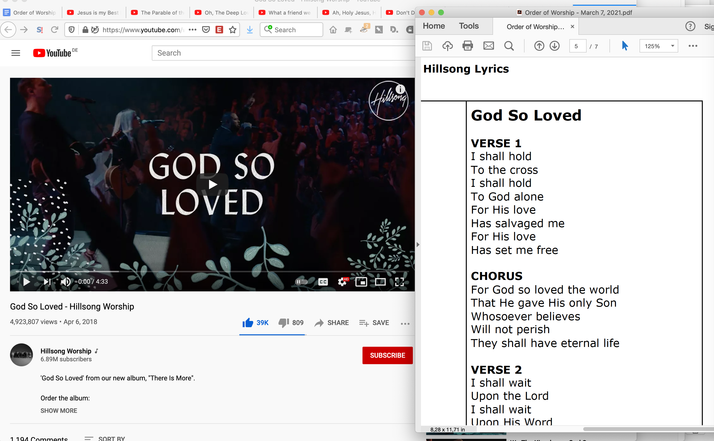 Lyrics and music